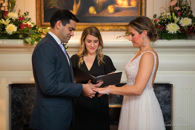 Heather and Naveed share their wedding vows